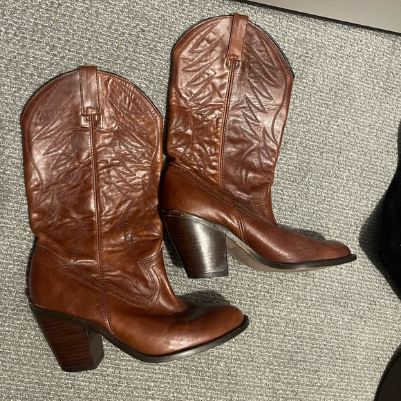 Brown Cowgirl Boots - Picture 1 of 4
